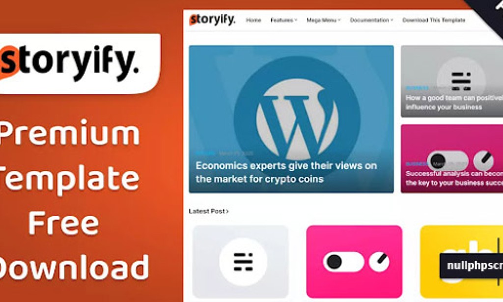 Storyify v1.0 Premium – Responsive Blogger Template Free
