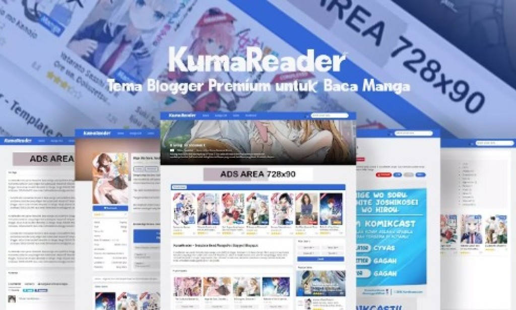 KumaReader v2.0 – Responsive Blogger Template