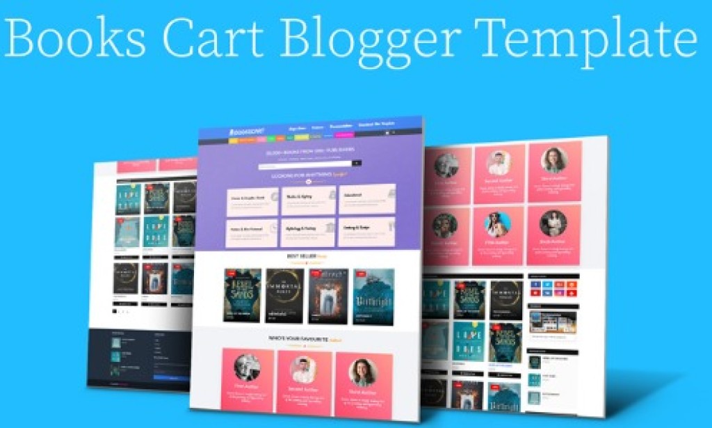 Books Cart – Premium Book Store Blogger Template