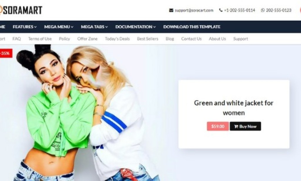 SoraMart – Responsive Blogger Shopping Template
