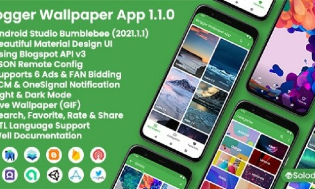 Blogger Wallpaper App v1.1.0 – Blogger API v3 Source Code