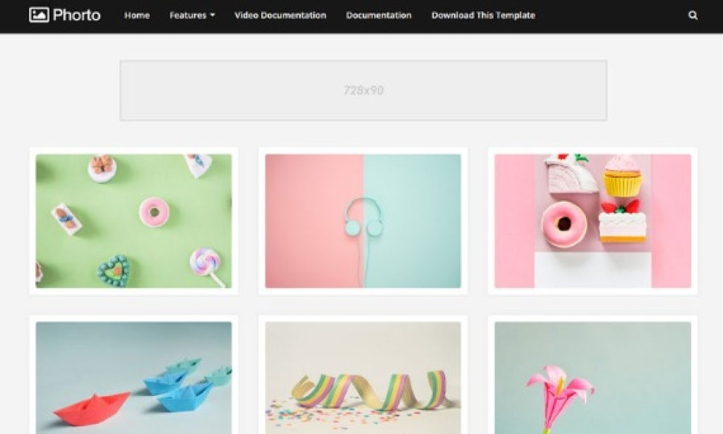 Phorto Premium Blogger Template Free