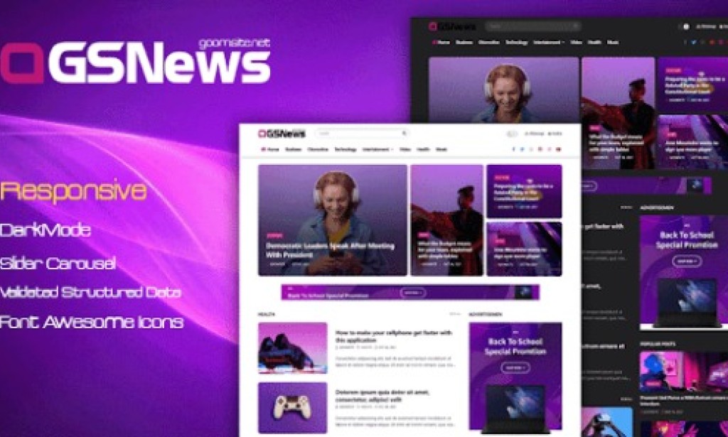 GSNews (Premium) – Blog & Magazine Blogger Templates Free