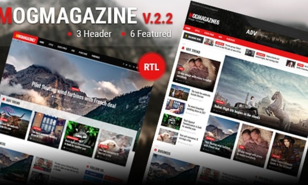 Mogtemplates – MogMagazine Template For Blogger v2.2