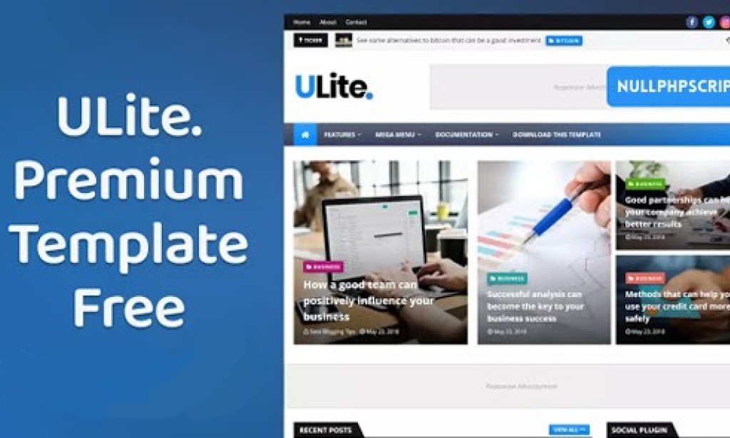 UltraLite v2.0 – (Premium) Light Weight Blogger Template