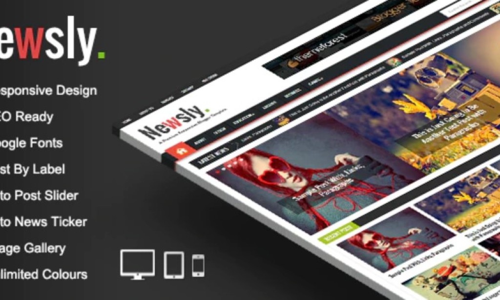 Newsly v1.3 – Responsive Multipurpose Blogger Template Free