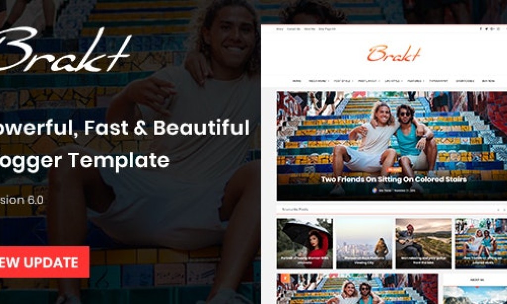 Brakt v5.0 – Personal Blogger Template Free Download