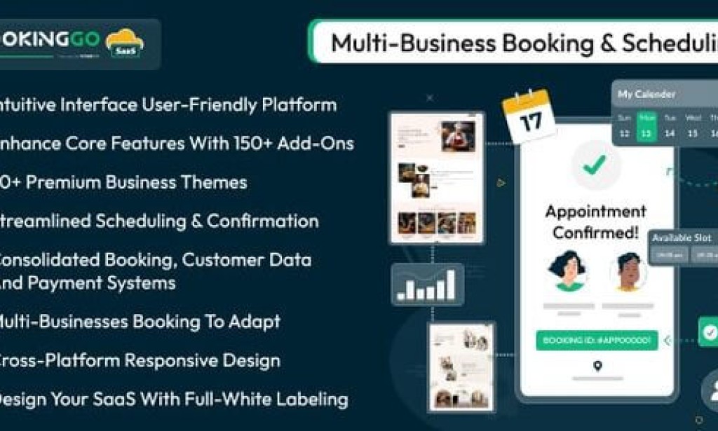 BookingGo SaaS v5.7 Nulled – Multi Business Appointment Booking and Scheduling Script