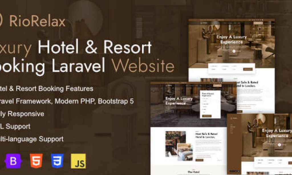 RioRelax v1.9.1 Nulled – Laravel Luxury Hotel & Resort Booking Website PHP Script