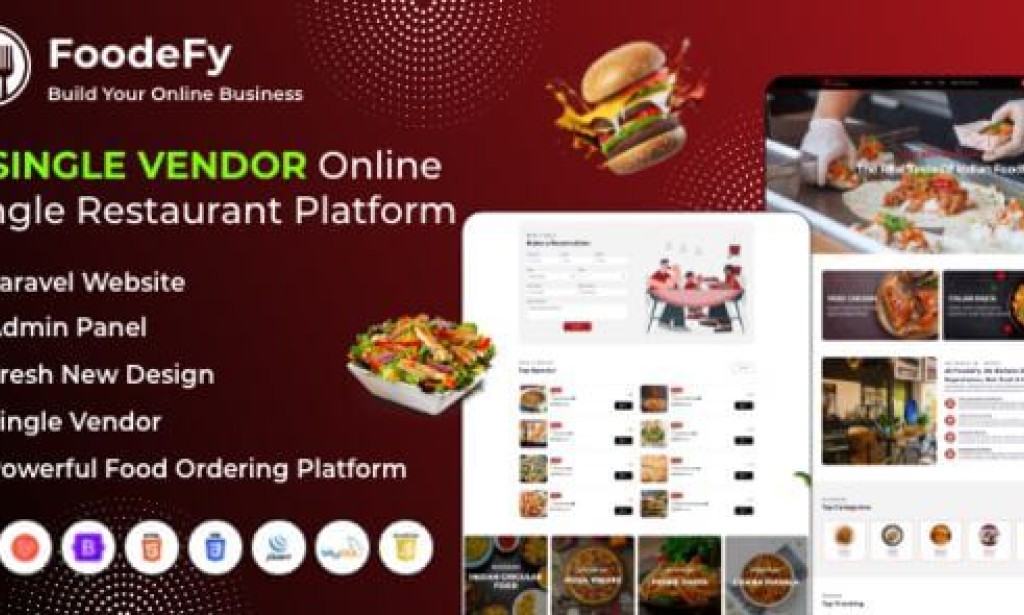 Foodefy v9.7 Nulled – Single Restaurant Online Food Ordering Laravel Website Platform Script