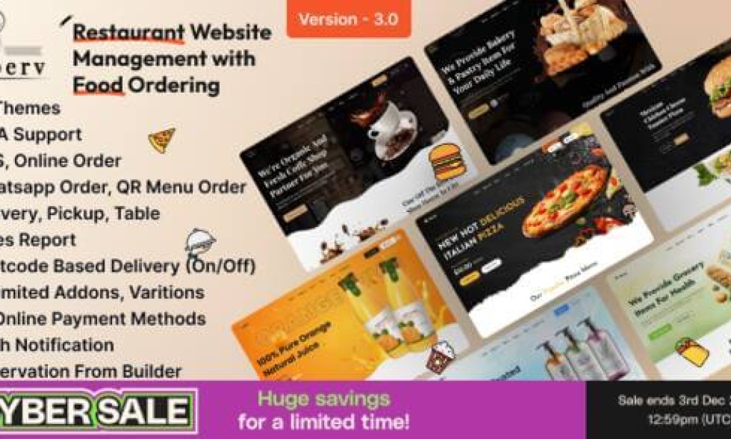 Superv v3.5 Nulled – Restaurant Website Management (Food Ordering) Script