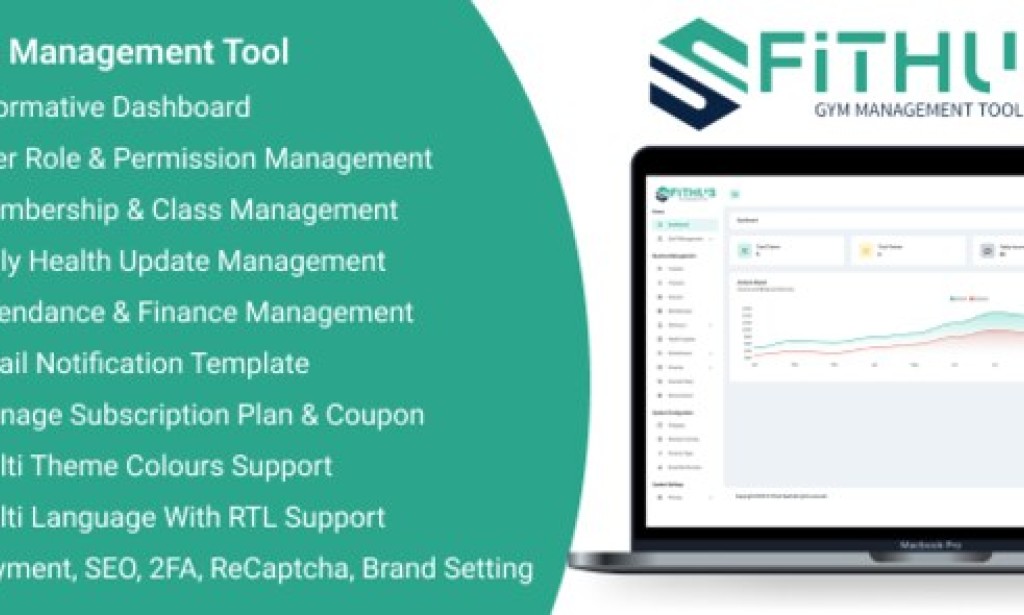 FitHub SaaS v1.6 – Gym Management Tool Script