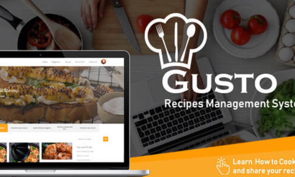 Gusto v3.6 – Recipes Management System PHP Script