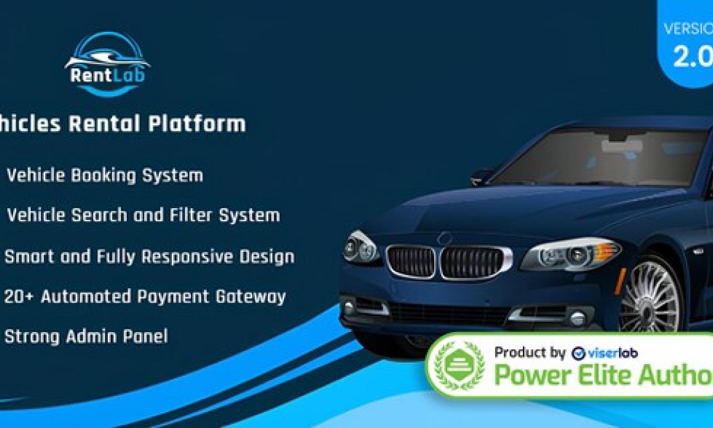 RentLab v2.0 Nulled – Vehicles Rental Platform PHP Script