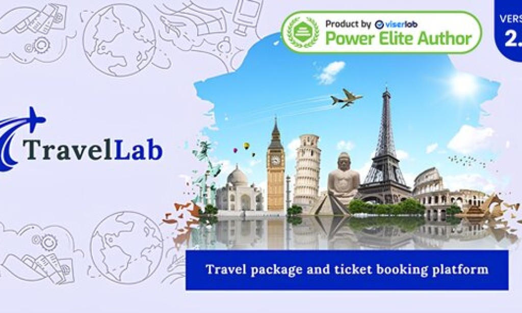 TravelLab v2.0 – Travel Package & Ticket Booking Platform PHP Script