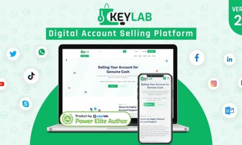 KeyLab v2.0 Nulled – Digital Account Selling Platform Script
