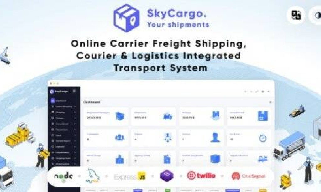 SkyCargo – An Integrated Transportation System for Freight Shipping, Courier Services, and Logistics Script