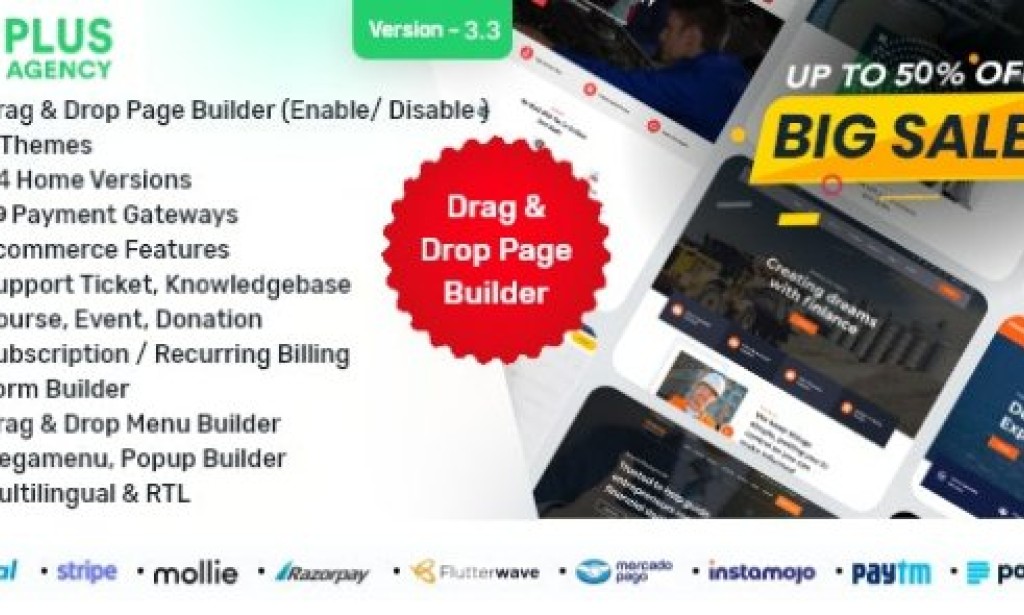 PlusAgency v3.3 Nulled – Multipurpose Website CMS / Business CMS Script