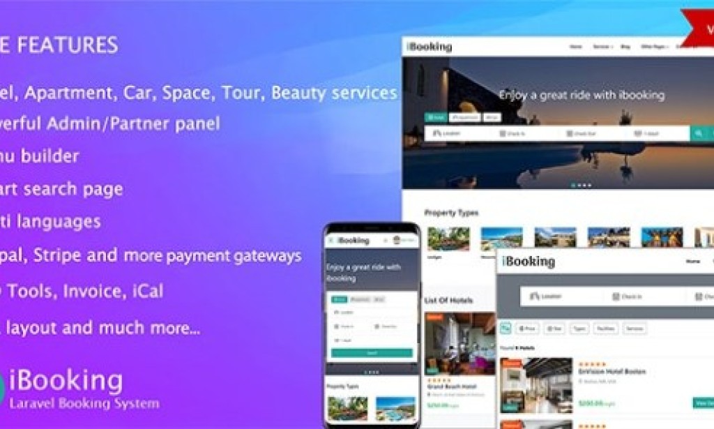 iBooking v1.0.8.1 – Laravel Booking System PHP Script