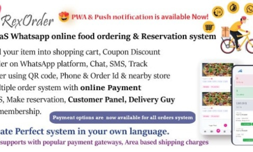 QrexOrder v2.7 Nulled – SaaS QR Menu / Restaurants / WhatsApp Online Ordering / Reservation System PHP Script