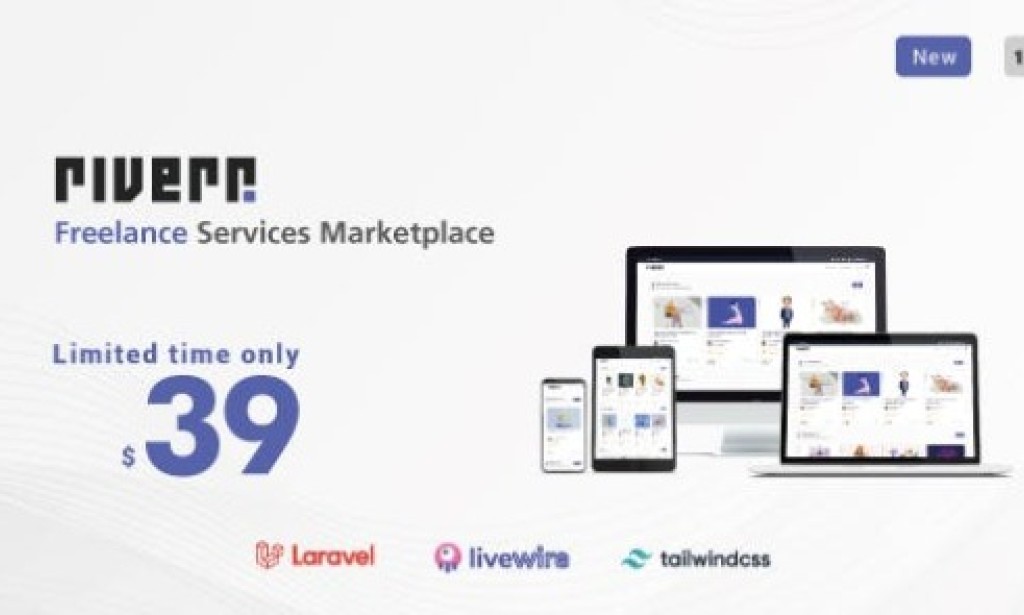 Riverr v1.0 – Freelance Services Marketplace PHP Script