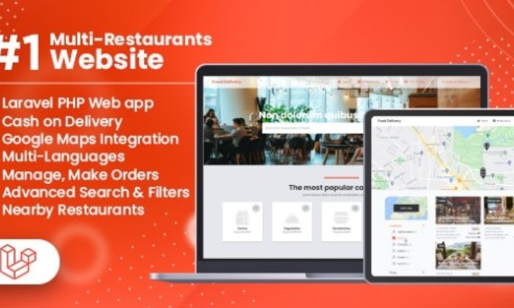 Customer Website For Multi-Restaurants Laravel App v1.0 – PHP Script