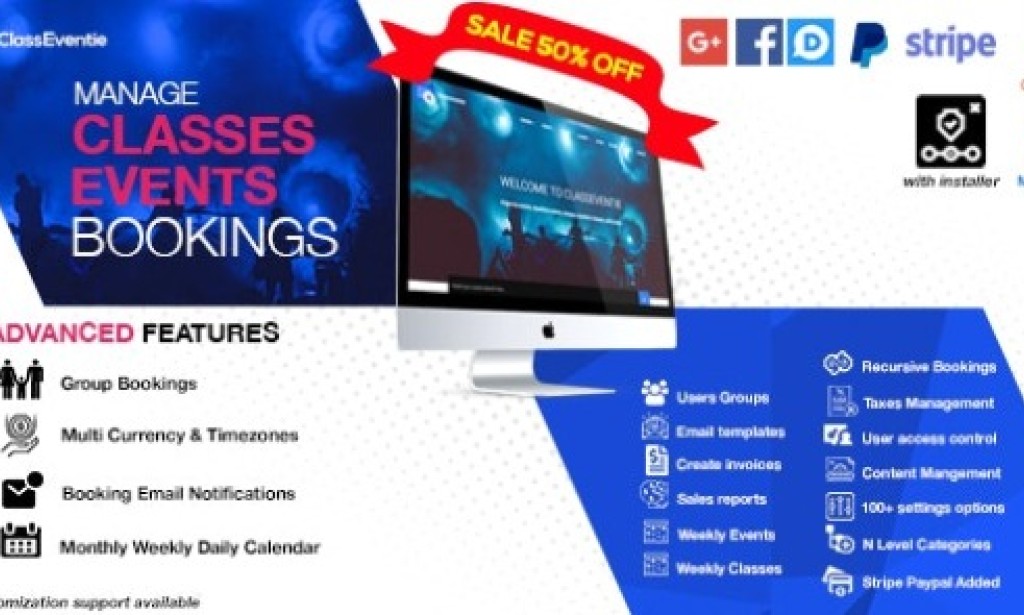 Classeventie v2.1 – Online Classes & Events Booking PHP Scripts