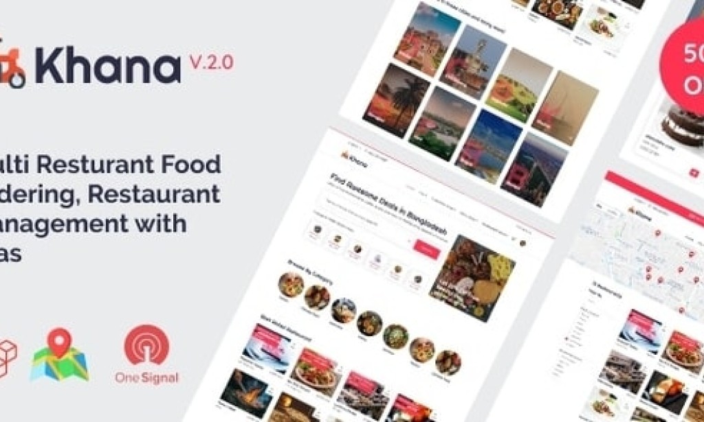 Khana v2.2 – Multi Resturant Food Ordering, Restaurant Management With Saas Nulled