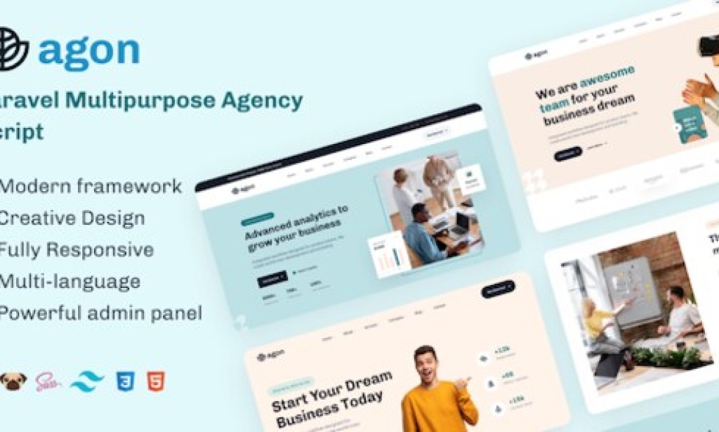 Agon v1.19.1 Nulled – Laravel Multipurpose Agency Script