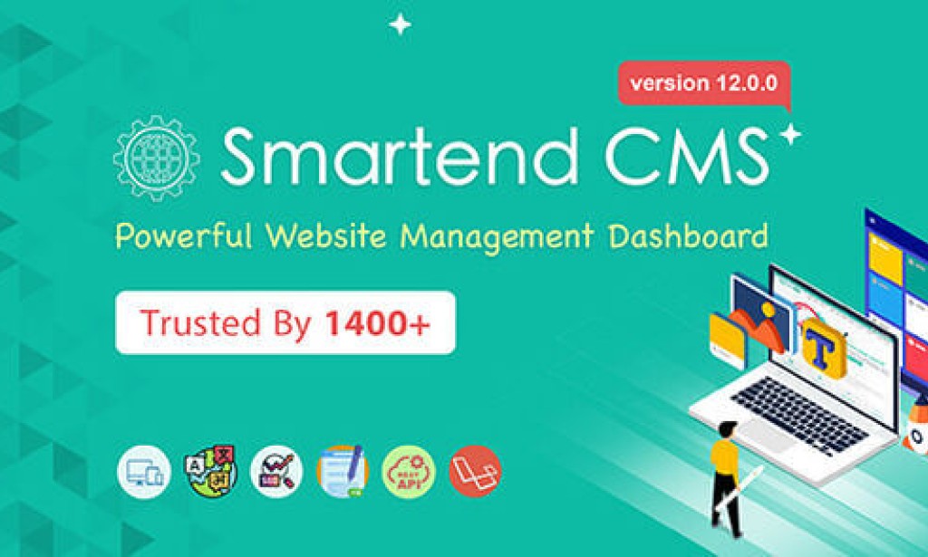 SmartEnd CMS v12.0.0 Nulled – Laravel Admin Dashboard with Frontend and Restful API Script