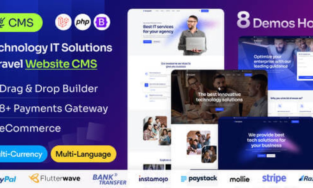 Optech – IT Service and Business Consulting Laravel Script