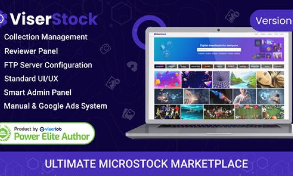 ViserStock v2.2 Nulled – Ultimate Microstock Marketplace PHP Script