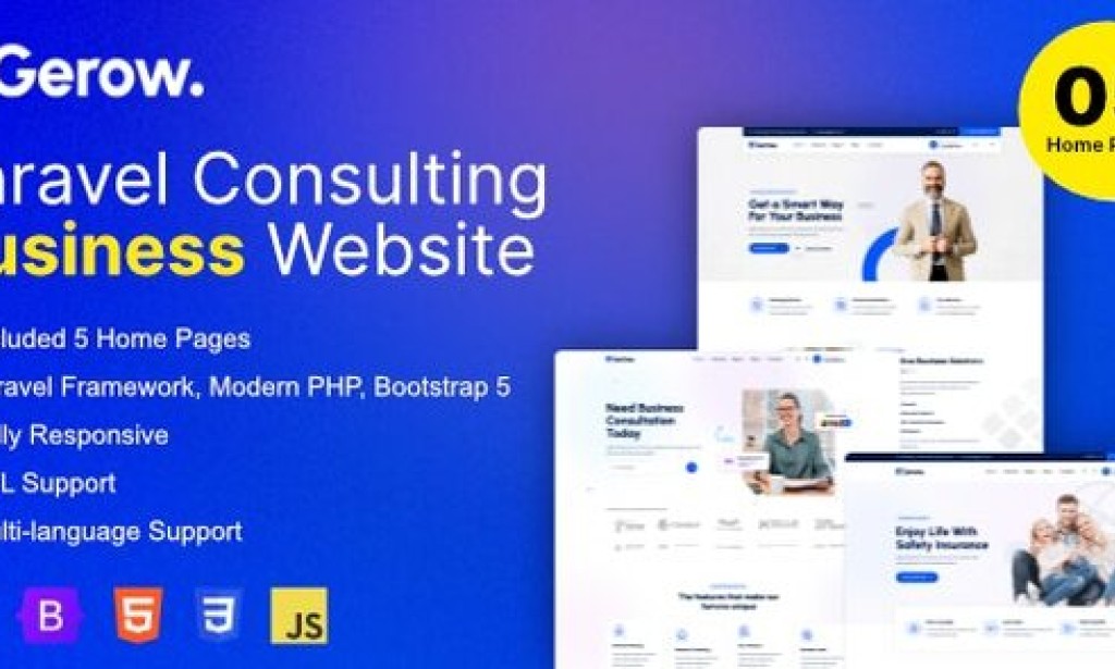 Gerow v1.7.0 Nulled – Business Consulting Laravel Script