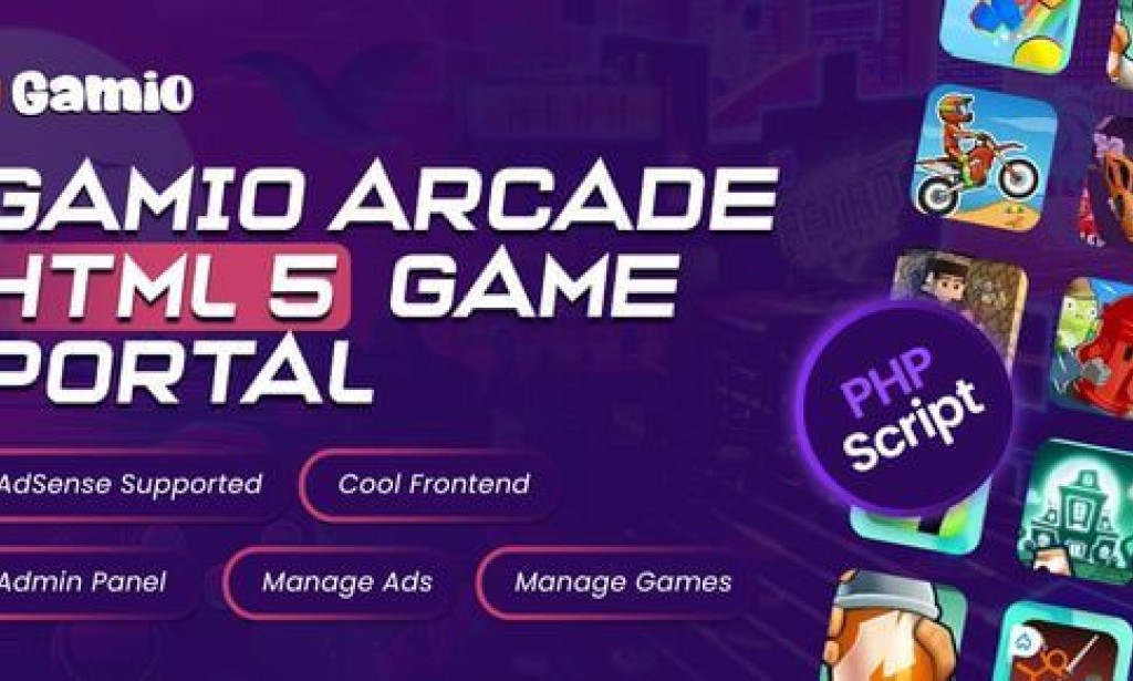 Gamio Arcade v1.1 – HTML5 Game Portal PHP Script