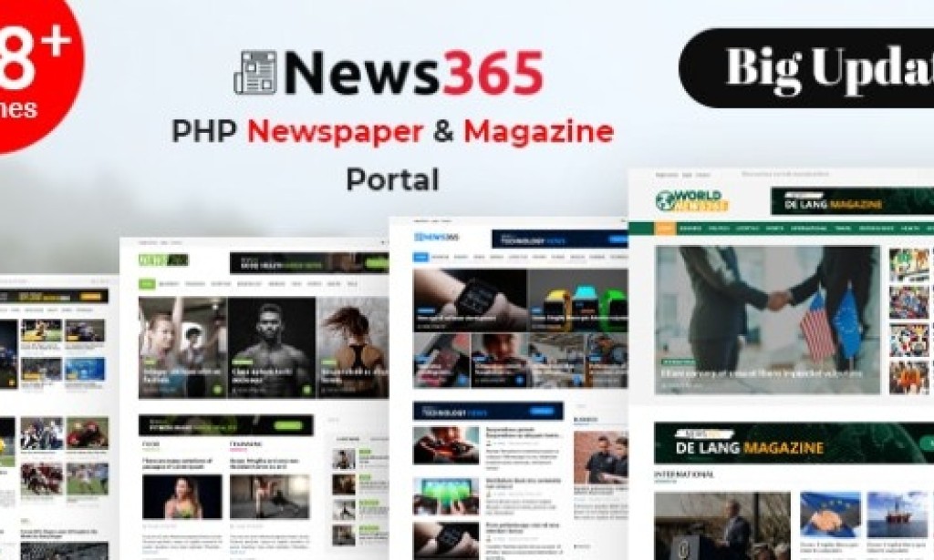 News365 v7.0 – PHP Newspaper Script Magazine Blog with Video Newspaper PHP Script