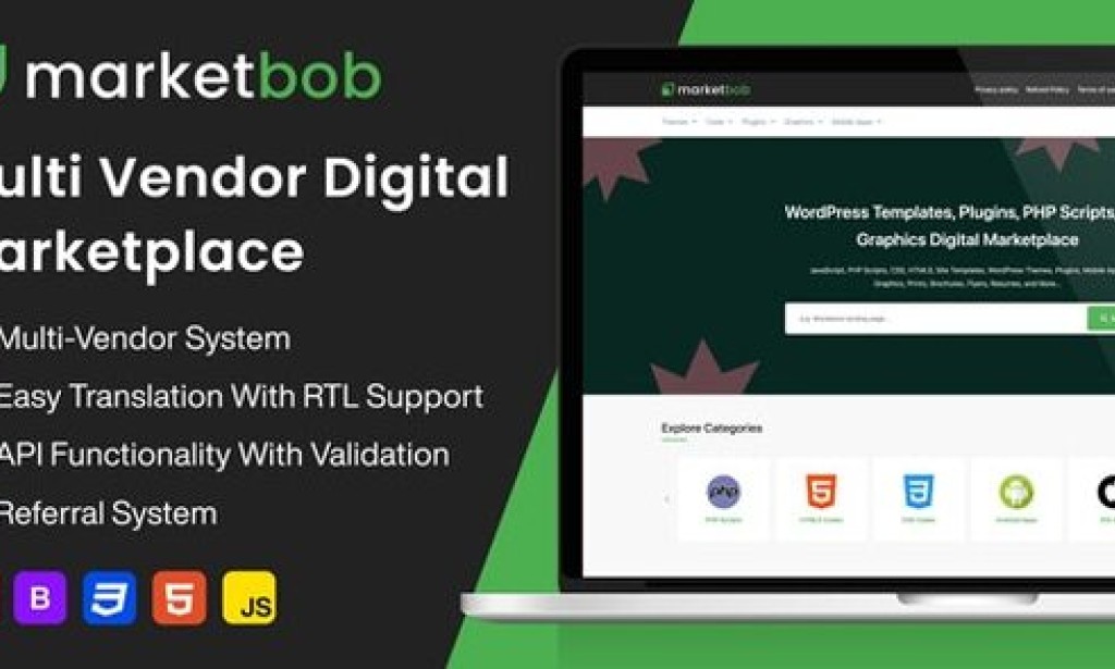 Marketbob v2.0 Nulled – Multi-Vendor Digital Marketplace PHP Script