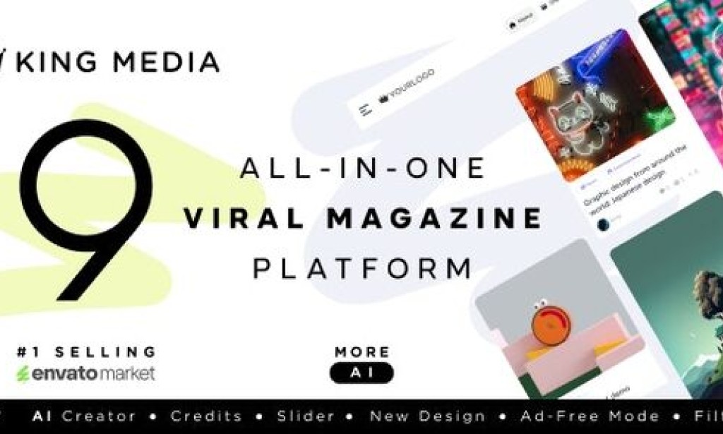 KING Media v9.1 Nulled – Viral News Video Magazine Script