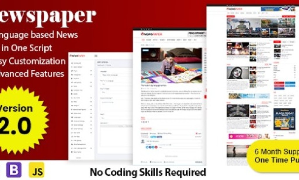 Newspaper v2.0 – Responsive News, Magazine and Blog CMS Script
