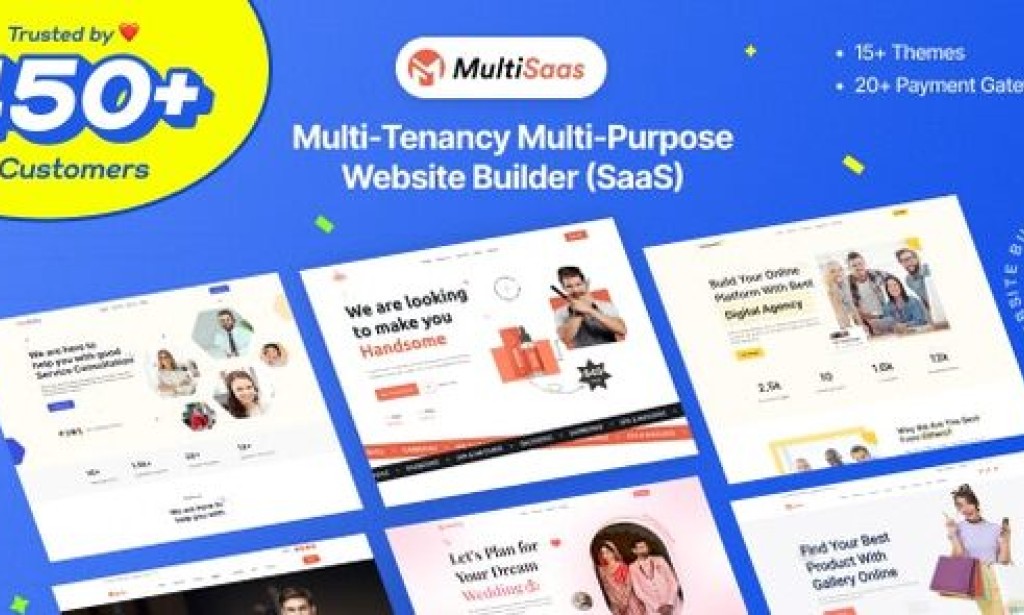 MultiSaaS v2.4.0 Nulled – Multi-Tenancy Multipurpose Website Builder (SaaS) PHP Script