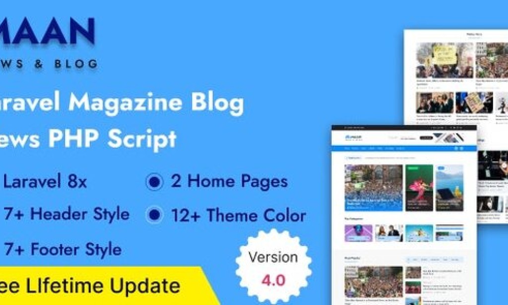 Maan News v4.0 – Laravel Magazine Blog & News PHP Script