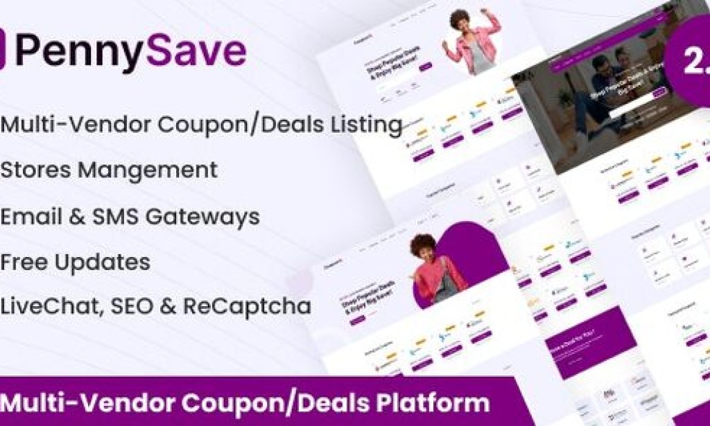 PennySave v2.0 – Multi-Vendor Coupon/Deals Platform PHP Script