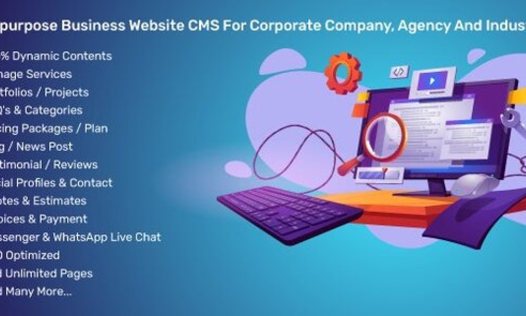 Multipurpose Business Website CMS For Corporate Company, Agency And Industry Script v4.1.0