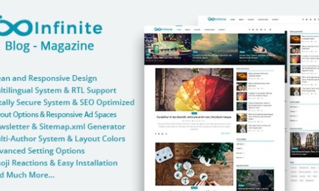 Infinite v4.4 Nulled – Blog & Magazine Script