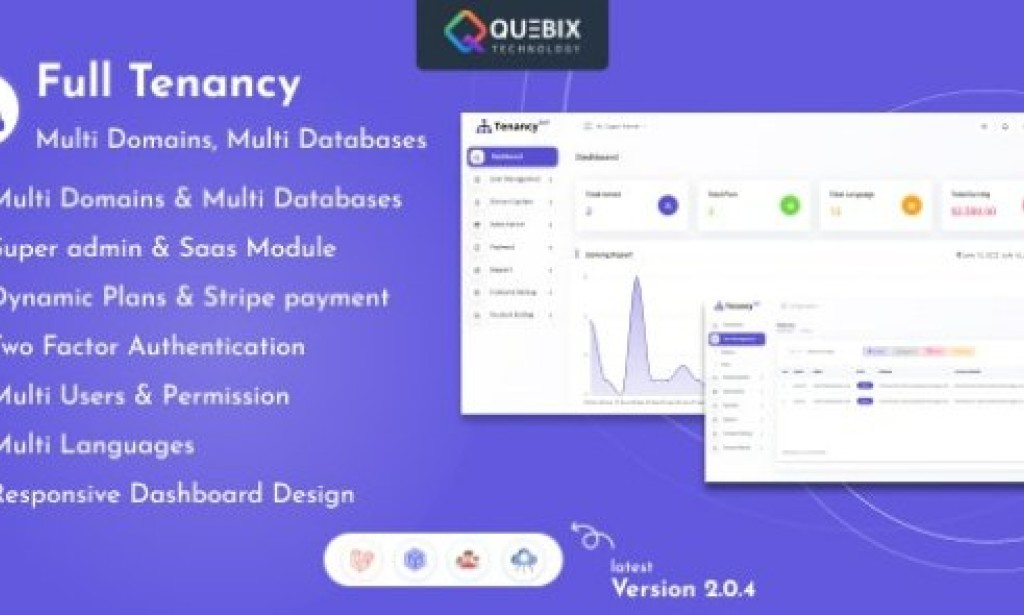 Full Tenancy v2.0.4 – Domains, Database, Users, Role, Permissions & Settings PHP Script
