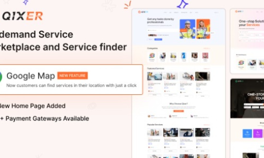 Qixer v1.6 Nulled – Multi-Vendor On demand Service Marketplace and Service Finder PHP Script