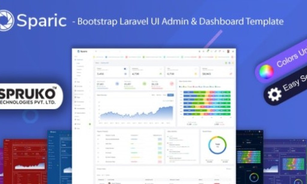 Sparic v2.0 – Laravel Admin dashboard Template PHP Script