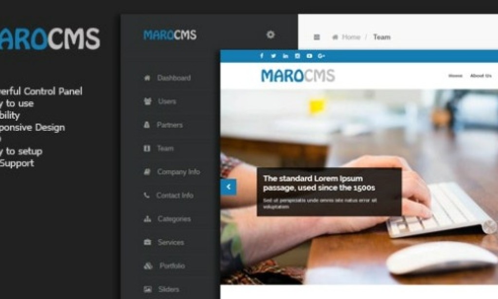 MaroCMS v3.1 – Business CMS Nulled PHP Script