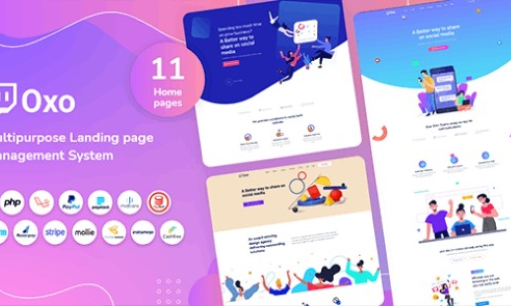 OXO v1.7 Nulled – Multipurpose Landing Page CMS Script