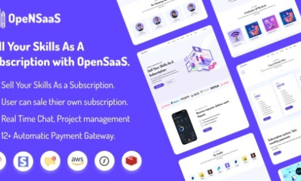 OpenSaaS v1.0 – Sell Your Skills As A Subscription (SAAS) PHP Script