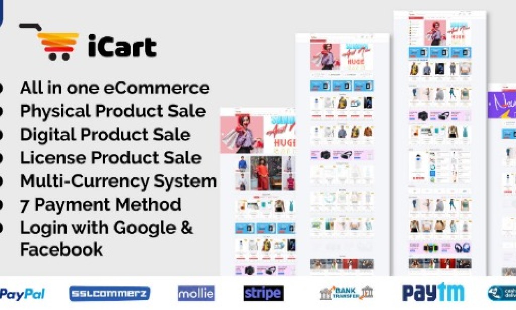 iCart v1.0 – Multipurpose eCommerce CMS Script
